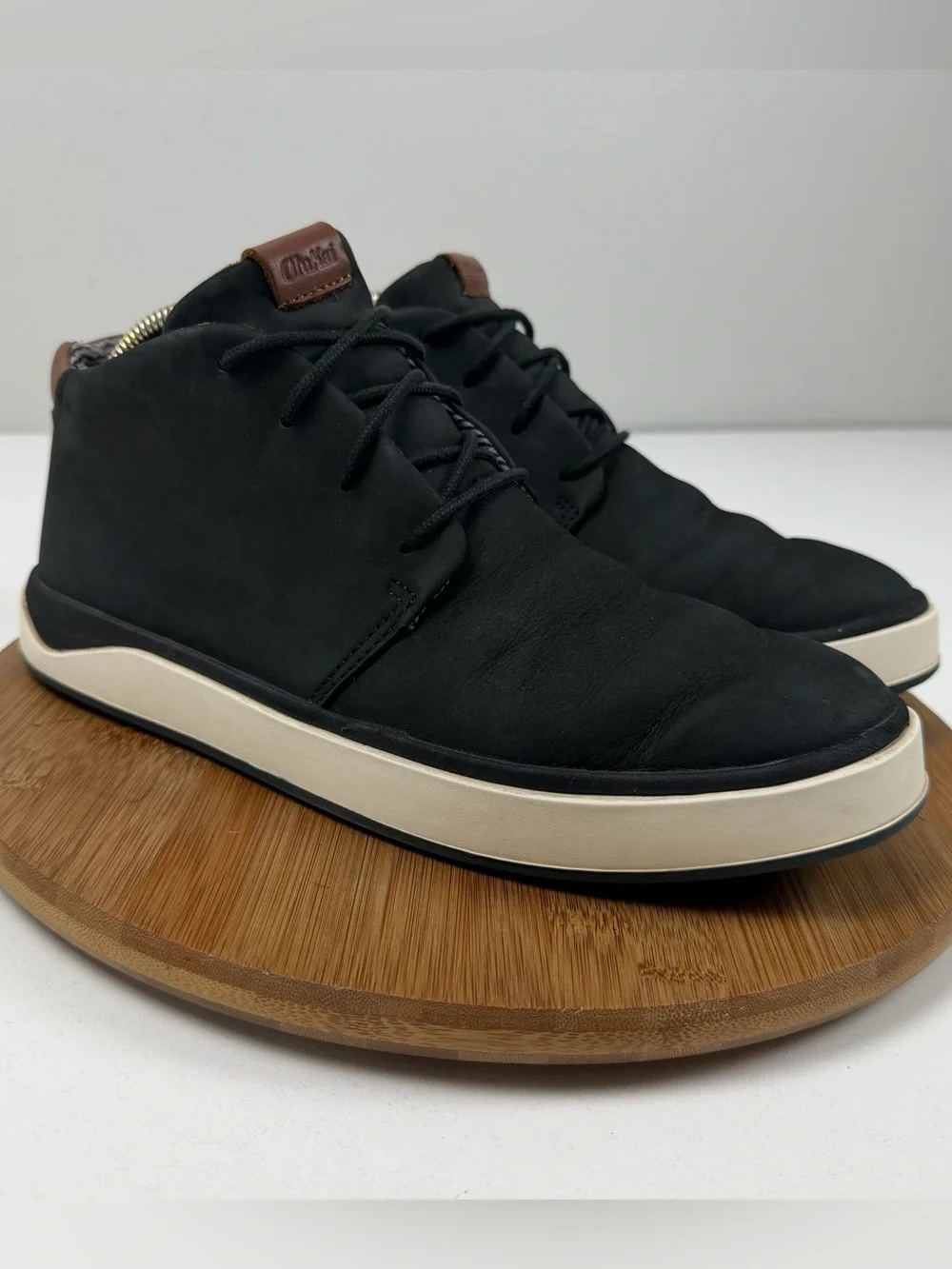 OluKai Papaku’ili Men's Waterproof Black Chukka Boots